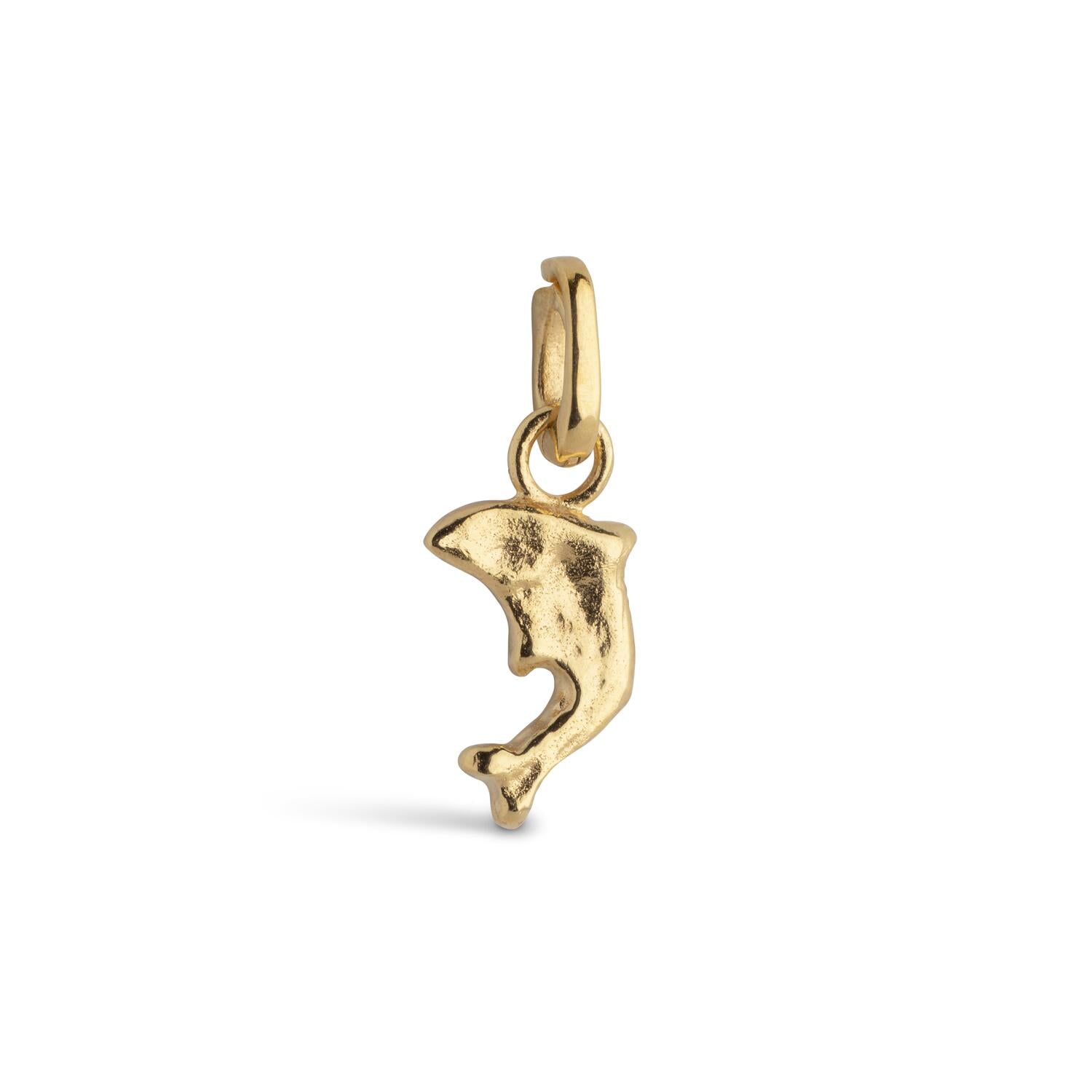 Joyful Dolphin vedhæng - guldfarvet